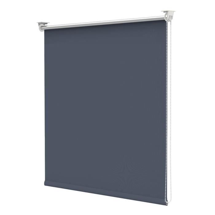 BonDeco Store Enrouleur Occultant Isolant Thermique Opaque Bleu Foncé 90x170
