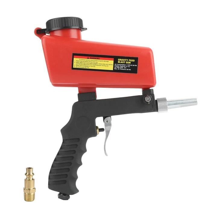 Pistolet de sablage pneumatique avec trémie pour enlever l'échelle de peinture antirouille-DBA
