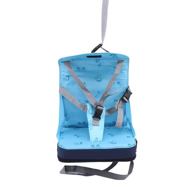 Chaise de salle à manger portable, chaise de salle à manger pour bébé, pliable, table et chaise pour enfants, sac momie - bleu