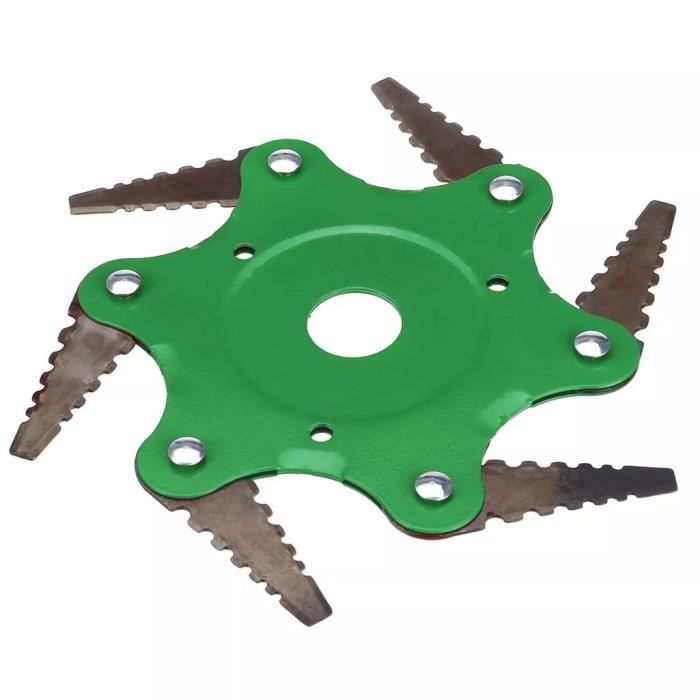 Tondeuse à gazon en acier pour outils de jardin, coupe-brosse à tête d'herbe à 6 dents KIT QUINCAILLERIE MEUBLE ke6984