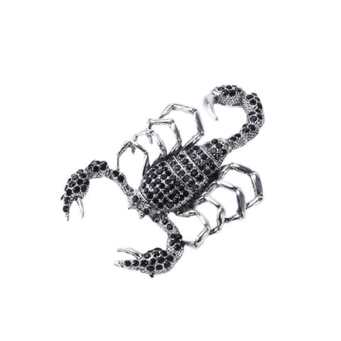 1 PC mode créative strass Scorpion alliage bretelle pour cadeau femmes décoration filles BROOCH