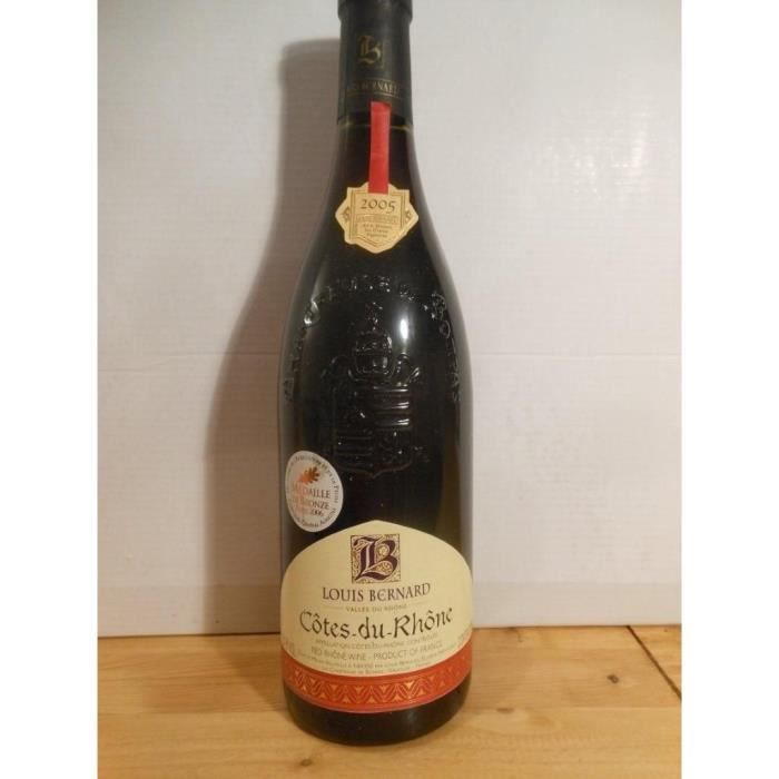 côtes du rhône louis bernard rouge 2005 - côtes du rhône france