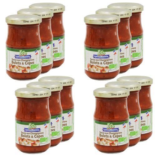 Lot 12X Sauce aux champignons BIO - Louis Martin - pot 190g