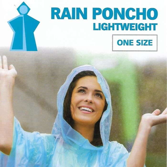 2 X Poncho cape de pluie randonnée vélo unisex taille unique