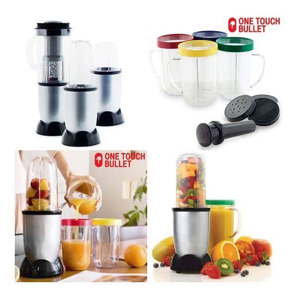 Robot multifonction one touch Miracle Bullet 21 pièces une pression c'est prêt ! blender, smoothie, centrifugeuse, mixer, broyer.