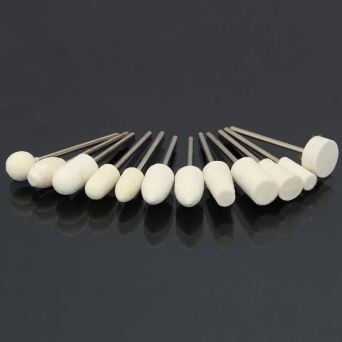 12Pcs Ponceuse Lime Ponçage Foret Polissage Polissoir L10754