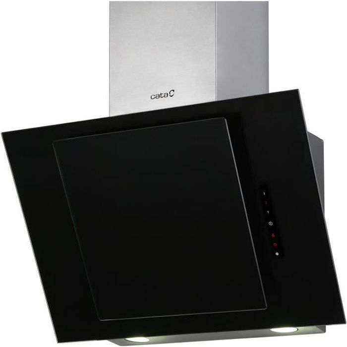 CATA Hotte décorative inclinée CERES 900XG 90cm noire