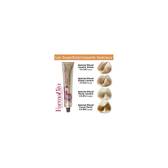 Coloration cheveux FarmaVita - Super éclaircissants spéciaux Spécial Blond Fumé Perle 12.89