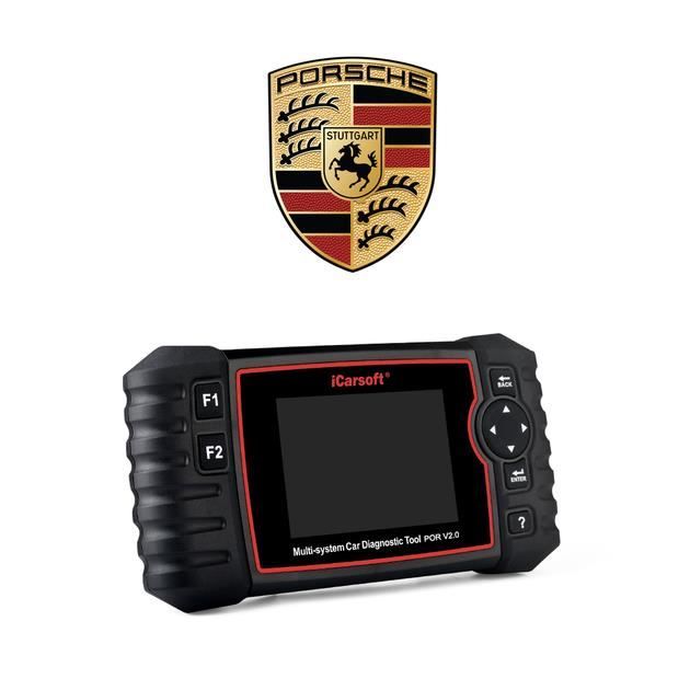 iCarsoft POR V2.0 - Valise Diagnostic Porsche - Outil Diagnostic Auto Pro - Défauts - FAP Entretiens Injecteurs