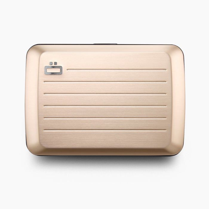 ÖGON DESIGN - SMART CASE V2 | Rose Gold - Portefeuille Or rose en Aluminium anodisé