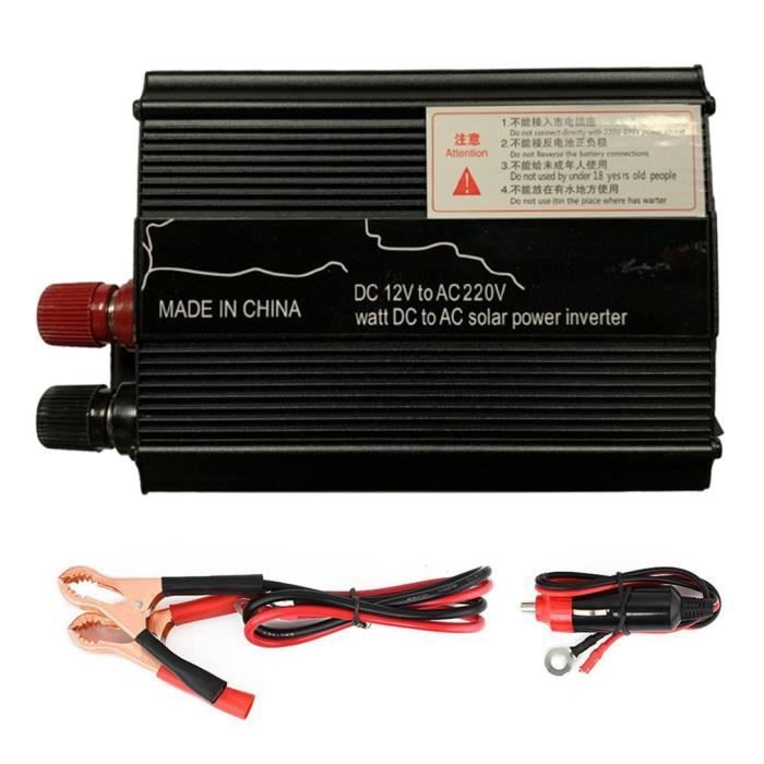 Onduleur de voiture 3000W, onduleur de puissance 12V à 220V avec conversion élevée de port USB (sans batterie)