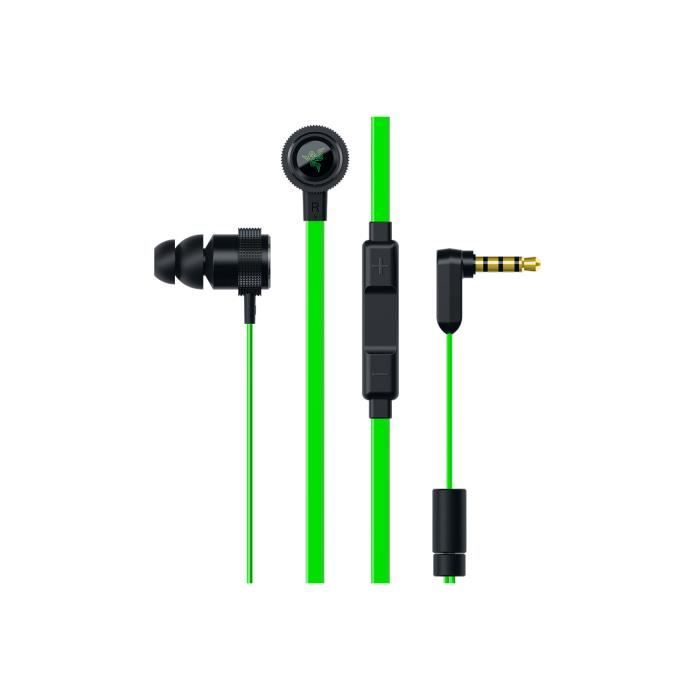 Razer Hammerhead Pro V2, Intraaural, écouteur, Avec fil, 20 - 20000 Hz, 1,3 m, Noir, Vert