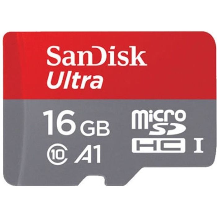Carte Mémoire Micro SD SanDisk Ultra 16Go