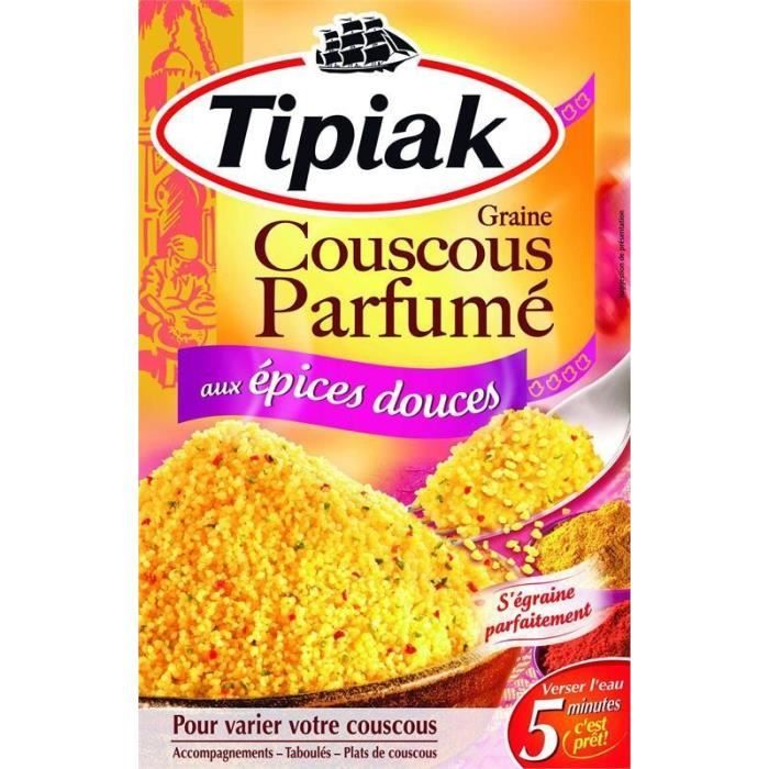 TIPIAK - Couscous Aux Épices Douces 500G - Lot De 4