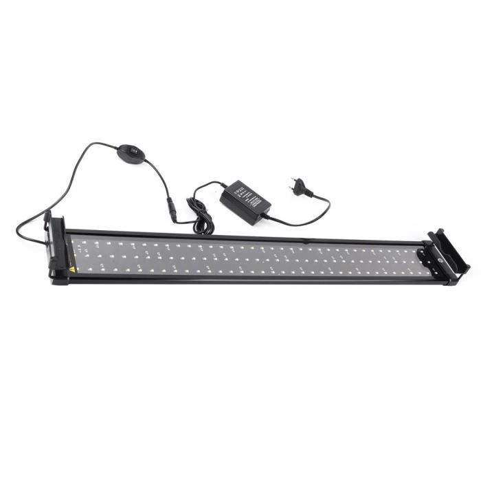 SOULONG Lampe Aquarium LED Extensible Lampe Rampe LED pour Aquarium Réglable Éclairage Aquarium 110V - 240V 8500K Lumière pour Po