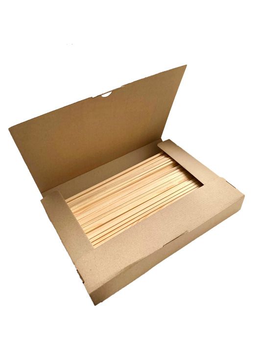 KuKoo - 300 Bâtonnets en Bois de Bambou - 30 cm x 0.3cm - Parfait pour Barbe à Papa, Brochettes