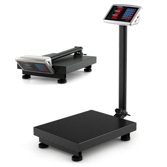 GOPLUS Balance Plateforme Numérique Pliable Charge 300 KGConversion dUnité LB/KG-Précision de 50G