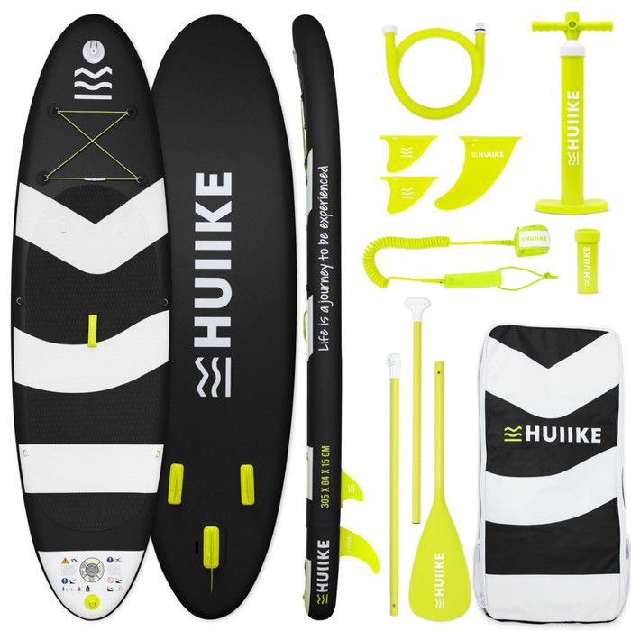 Paddle Gonflable Adulte Jet Noir avec des Accessoires de Qualité