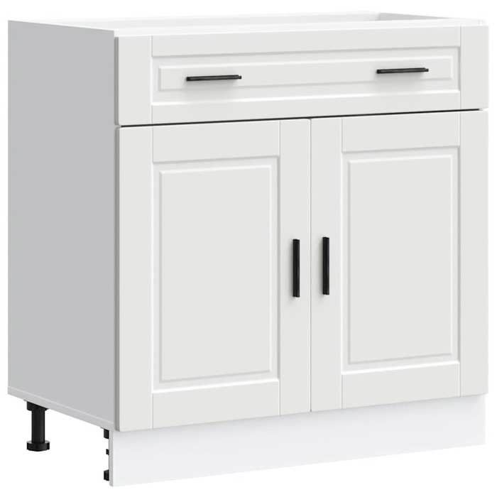 (SOLDE dété)Armoire de cuisine/Colonne de cuisine - Pieds réglable - blanc bois dingénierie Aspect élégant*8643