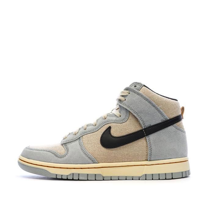 Nike Dunk High Retro Beige/Bleu Homme Nike