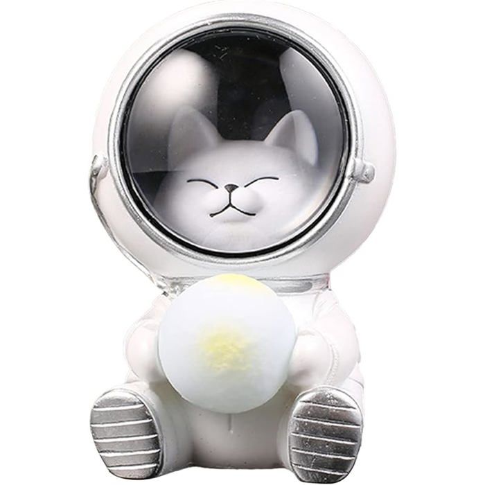 Lumière de nuit animale pour enfants - Lampe astronaute chat mignonne décoration chambre enfant - 1 - Chat Étiquette