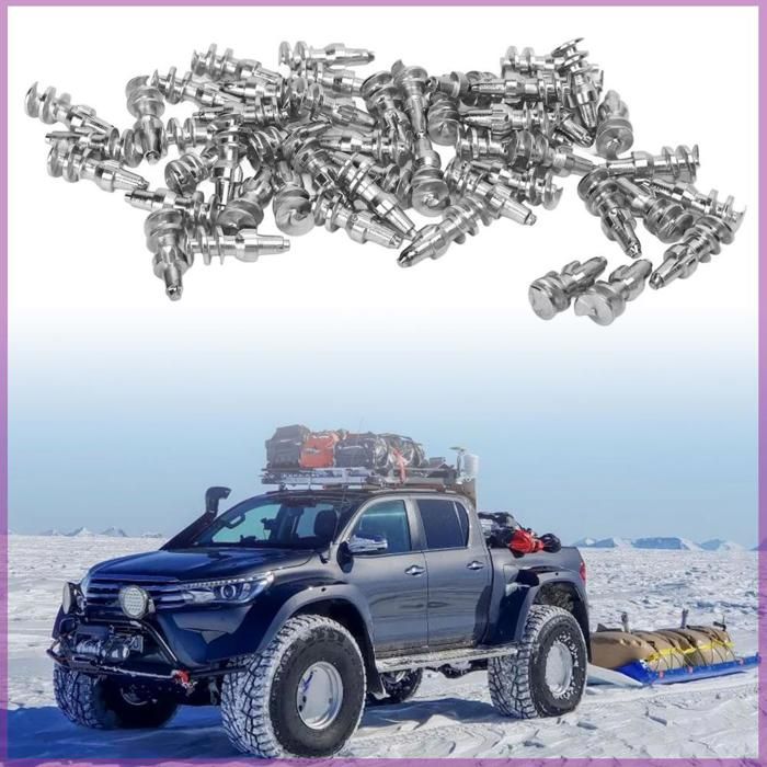 Cocosity Goujons de pneu de voiture 50 Pcs Clous De Pneu De Voiture Forte Adhérence Antidérapant