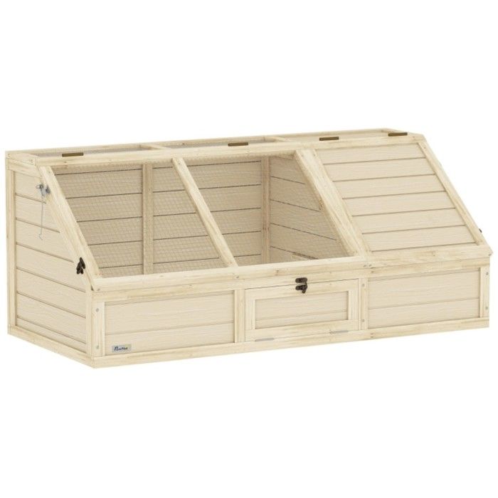 Comparer les prix de Abri Exterieur Pour Tortues 120x55x50cm Enclos Nature Sans Fond Maison Confortable Accessoire Facile à Ouvrir