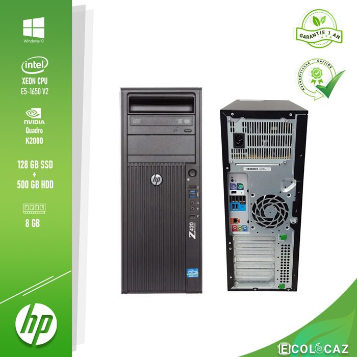 Unité Centrale HP Z420 Intel Xeon E5-1650 128SSD 500GB HDD 16Go Reconditionné - Hewlett-Packard reconditionné disponible sur Cdiscount Seconde Vie