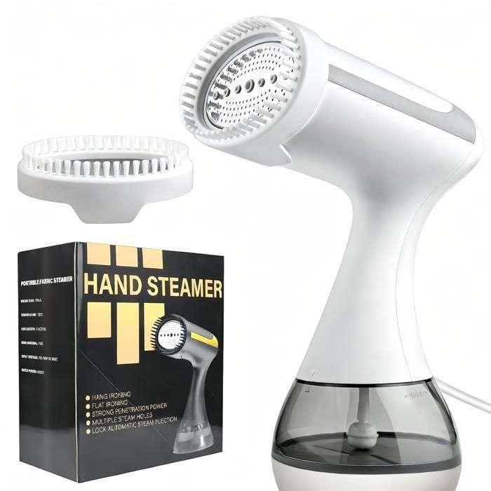 Défroisseur vapeur portable 1600W réservoir 300ml chauffe en 20s fer à vapeur de voyage pour éliminer les plis des vêtements