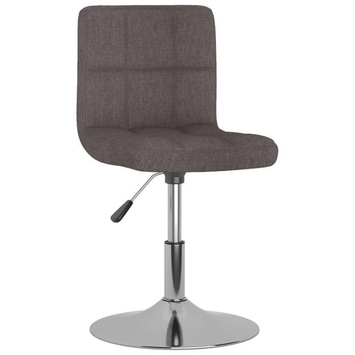 SALE 2026 Chaise de cuisine Taupe - Chaise pivotante de salle à manger Taupe Tissu PRO472988088