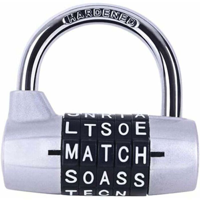 Cadenas à combinaison - OKZ® - 5 chiffres réinitialisables - Corps en métal - Anse en acier trempé