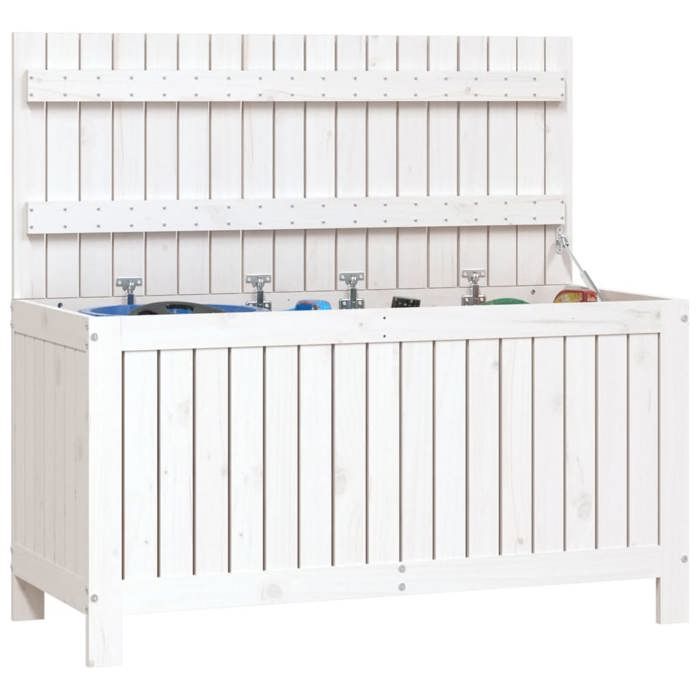 Boîte de rangement de jardin Moderne - NGM - Coffre dextérieur - Charge 100kg - Blanc 115x49x60cm Bois de pin B3677411