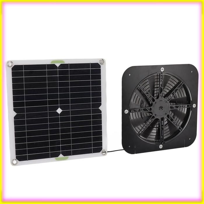 keenso Ventilateur à énergie solaire Ventilateur Solaire pour Poulailler ABS Ventilateur Solaire electromenager ventilateur