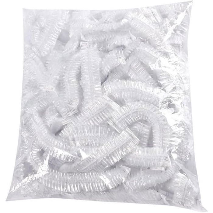 200 Charlottes Alimentaires Jetables Couvre-Plats Élastiques Transparents pour Bols et Assiettes Conservation Cuisine