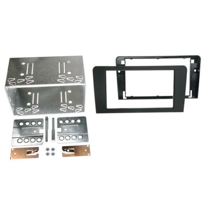 Kit Facade Autoradio - ADNAUTO - Audi A3 8P - Rubber touch - Double-Din - Radio/CD/MP3