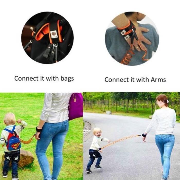 Corde Poignee Anti Perte Lien Laisse Harnais De Securite Poignet Braclet Souple Sangle Ressort D Attache Pour Bebe Bambin Enfant Tou Cdiscount Puericulture Eveil Bebe