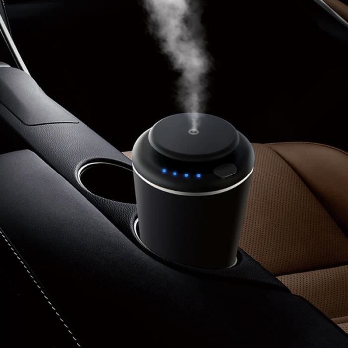Humidificateur Et Diffuseur D'huiles Essentielles Pour Voiture – 300 Ml, 3 Niveaux De Brume, LED Colorées