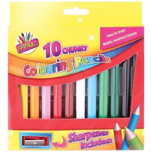 Artbox Gros Crayons Couleurs X 10 Cdiscount BeauxArts et Loisirs