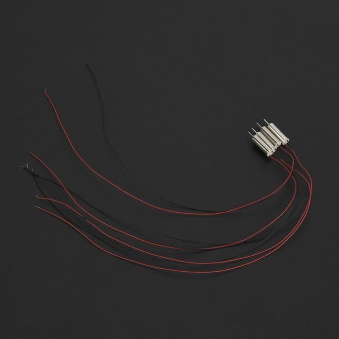 Lot De 5 Micromoteurs Sans Noyau 4.5V 32250 RPM Pour Avions Miniatures Et Jouets électroniques, 4mm X 8mm