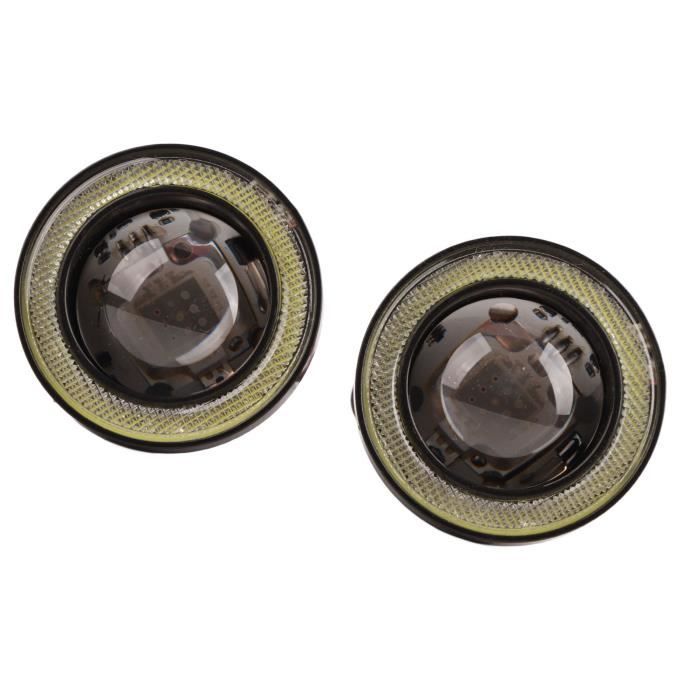 2PCS LED Phare de pare-chocs antibrouillard Projecteur antibrouillard assemblage avant pour