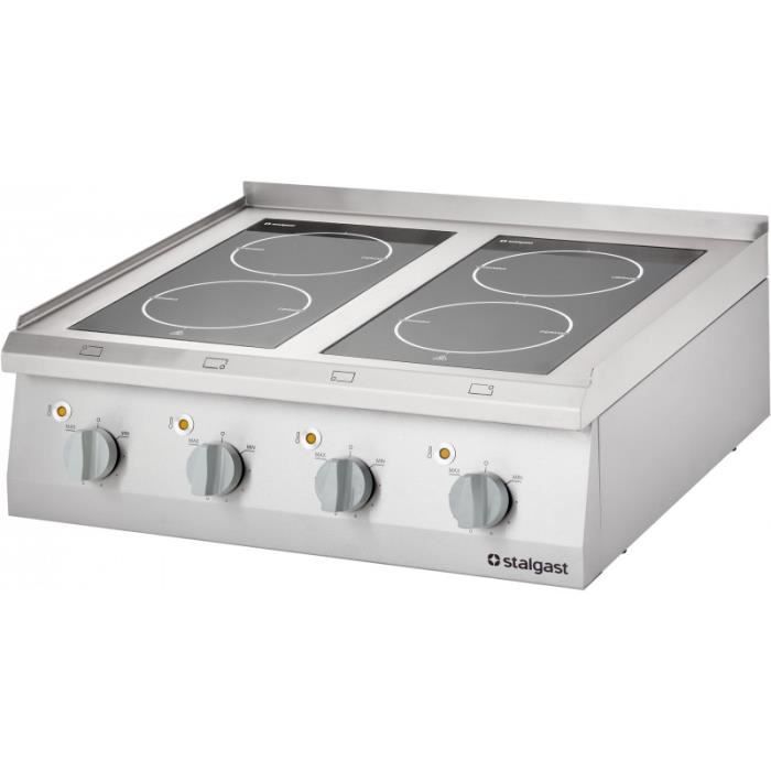Klarstein EasyCook Plaque de cuisson vitrocéramique encastrable 4 feux -  4500W max. - Noire