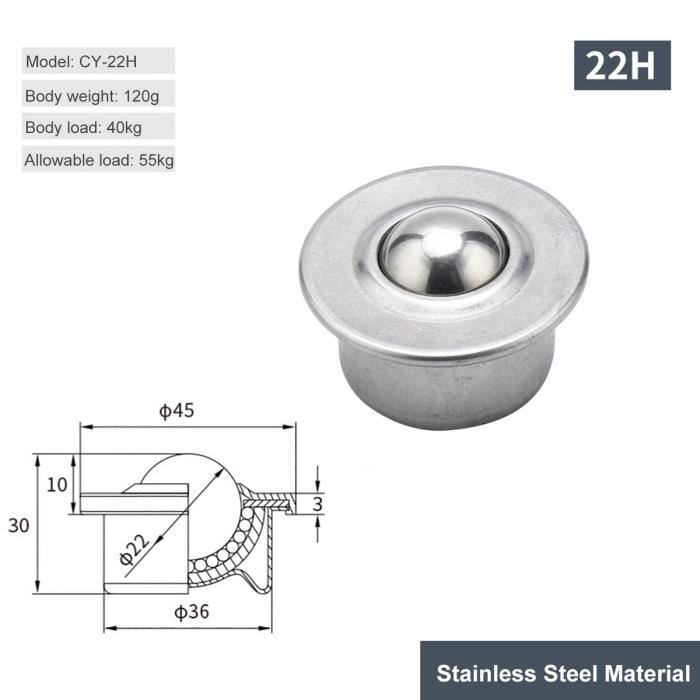 Roulement à Billes Miniature SS-R12-2RS - Acier Inoxydable 19,05x41,275x11,11 Mm - Joint 2RS - Pour Applications De Précision
