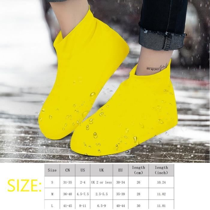 1 paire de couvre-chaussures en silicone réutilisables, bottes de pluie,  accessoires antidérapants en caoutchouc - Cdiscount