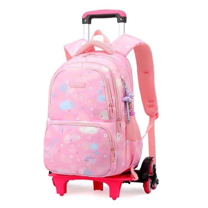 Cartable a roulette fille college 2025