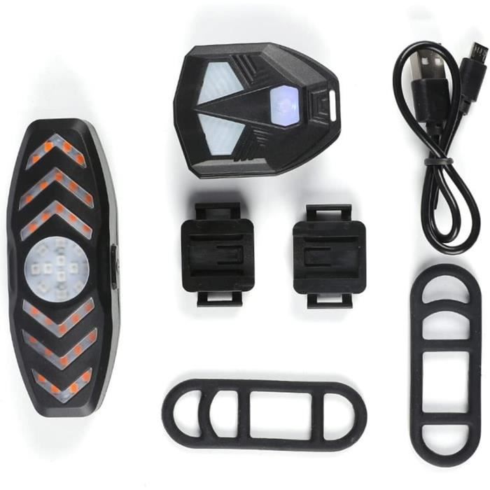Clignotant de vélo avec télécommande sans fil, feu arrière