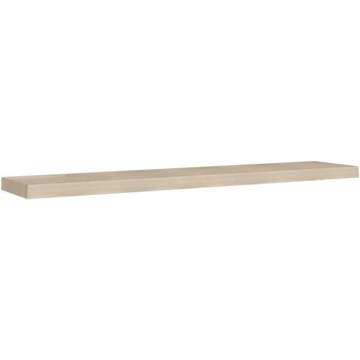 4 Pièces Étagère Murale Étagères Suspendues En Bois,60X22,9X3,8Cm Chêne