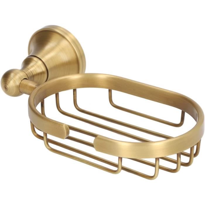 Porte-savon Métal Vintage 1930 – Style Rétro – Argenté – Fabrication France