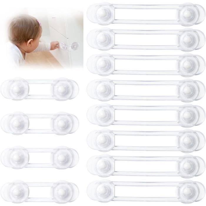 Sécurité Placard Bébé - Bloc Placard Bebe - 6 Pièces Transparent