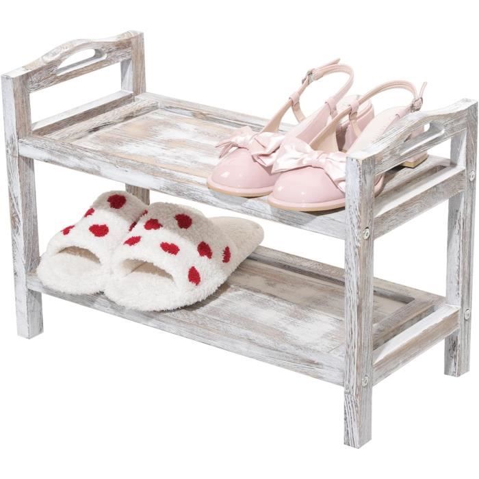 Étagère à Chaussures Verticale à 10 Niveaux, Autoportante