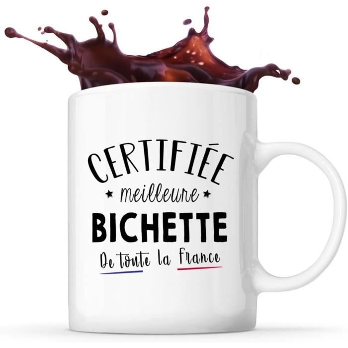 Planetee Mug Blanc Céramique 'Meilleure Boss' - Idée Cadeau Humour Collègue Anniversaire Noël